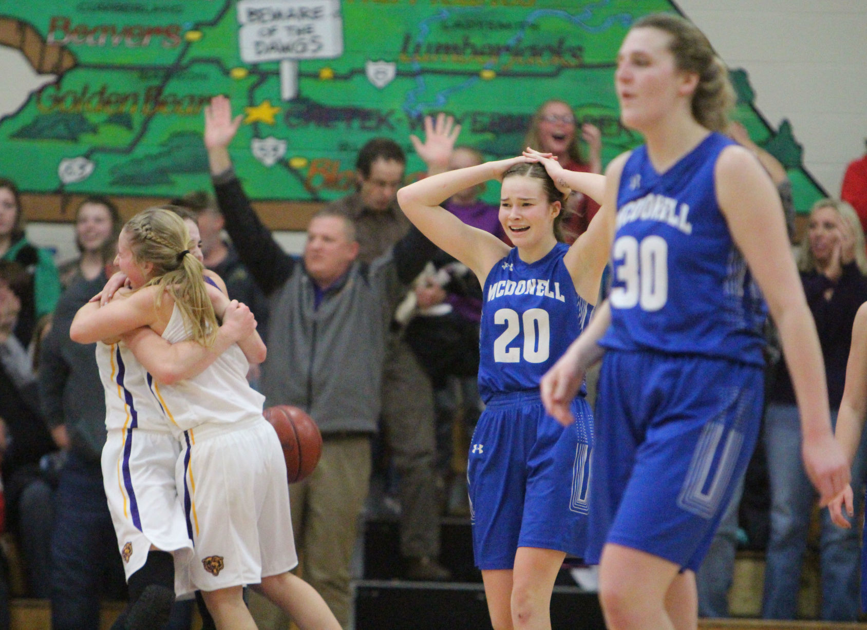 Clayton vs McDonell girls basketball 3-1-18
